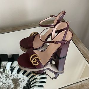 Gucci Marmont Leather Sandal - Brand New